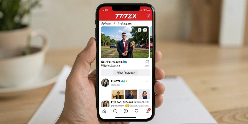 Tampilan antarmuka aplikasi Filter Instagram 777ZX yang menarik dan mudah digunakan.