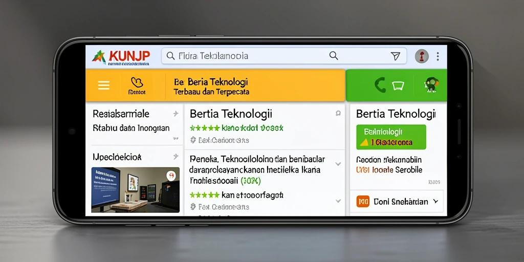 Antarmuka modern dan intuitif dari AKUNJP yang menampilkan berita teknologi.