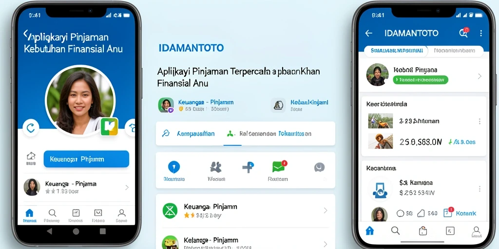 Tampilan antarmuka aplikasi IDAMANTOTO yang sederhana dan efektif.