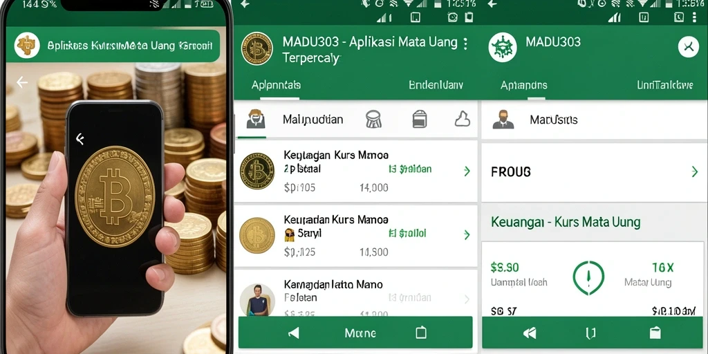 Screenshot utama MADU303 menampilkan antarmuka konversi mata uang yang intuitif.