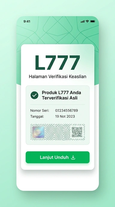 Tampilan kanal resmi l777